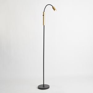 Ciara Mini GU10 Floor Lamp, Gold & Black