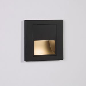 Steplight, 1.5W 3000K, Recessed, Black