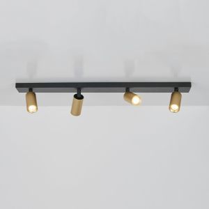 Ciara 4 Bar Mini GU10 Spotlight, Gold &