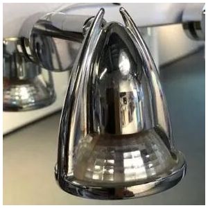 Spiegelspot Twist inox UITLOPEND