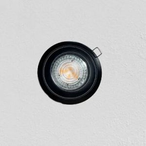 Spot vast bajonet deco 50mm zwart